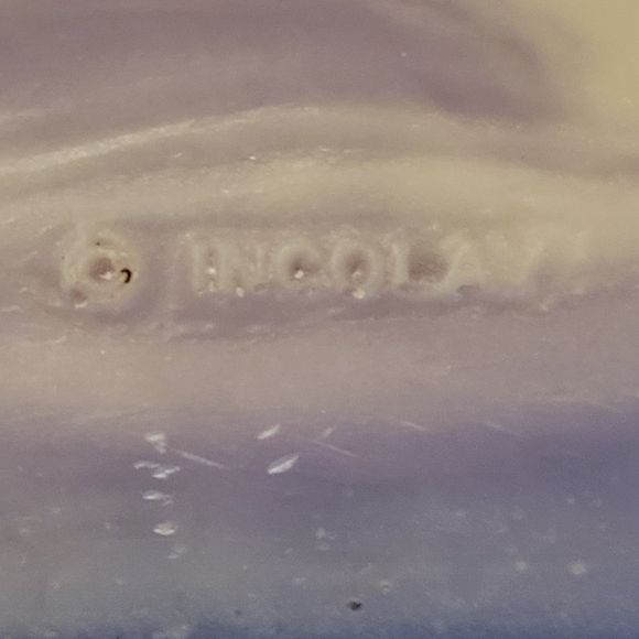 Vintage Incolay Stone Lavender Purple Jewelry Trinket Box - Picture 6 of 7